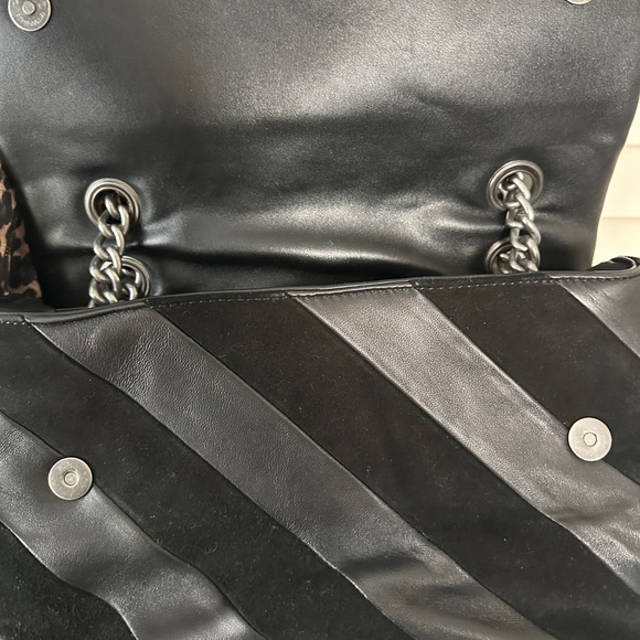 Kurt Geiger Large SoHo Black Chain Strap Shoulder Bag - Picture 5 of 10